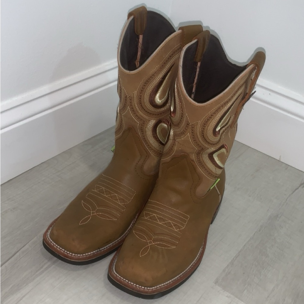 Cheyenne Cowboy Western Boots Square Toe
